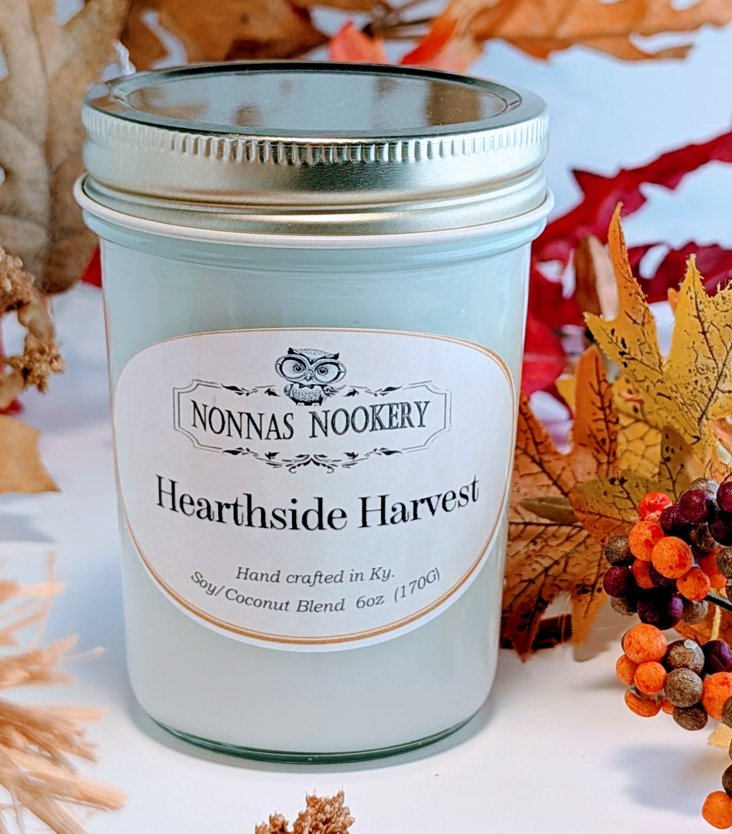 "Hearthside Harvest"- 8oz. Candle