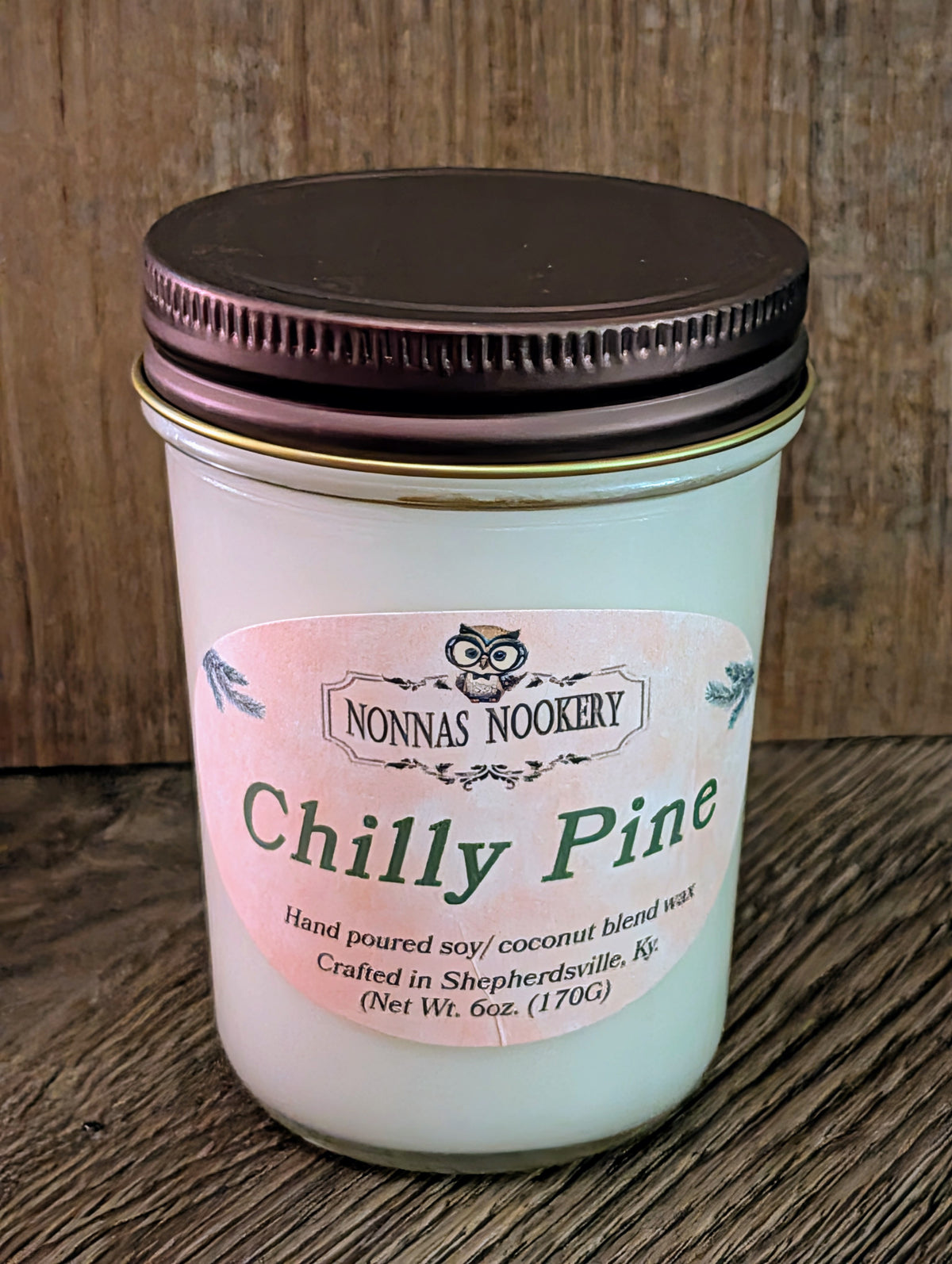 "Chilly Pine"- 6oz. Candle