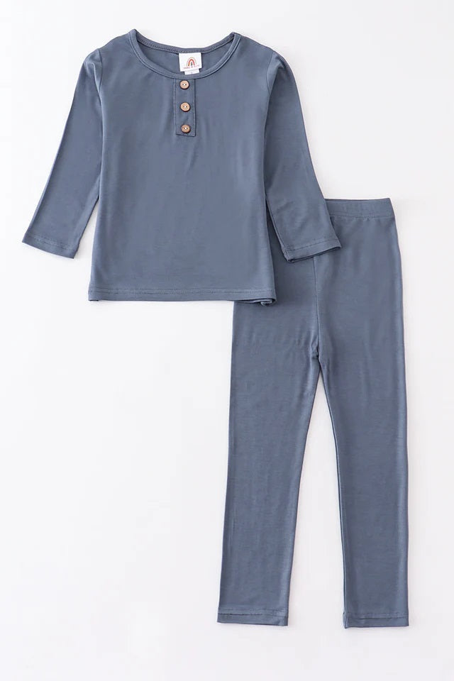 Blue Pajamas Bamboo Set