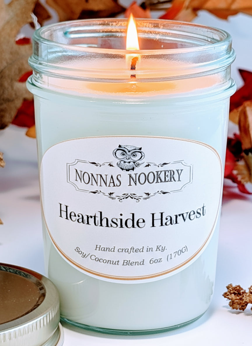 "Hearthside Harvest"- 8oz. Candle