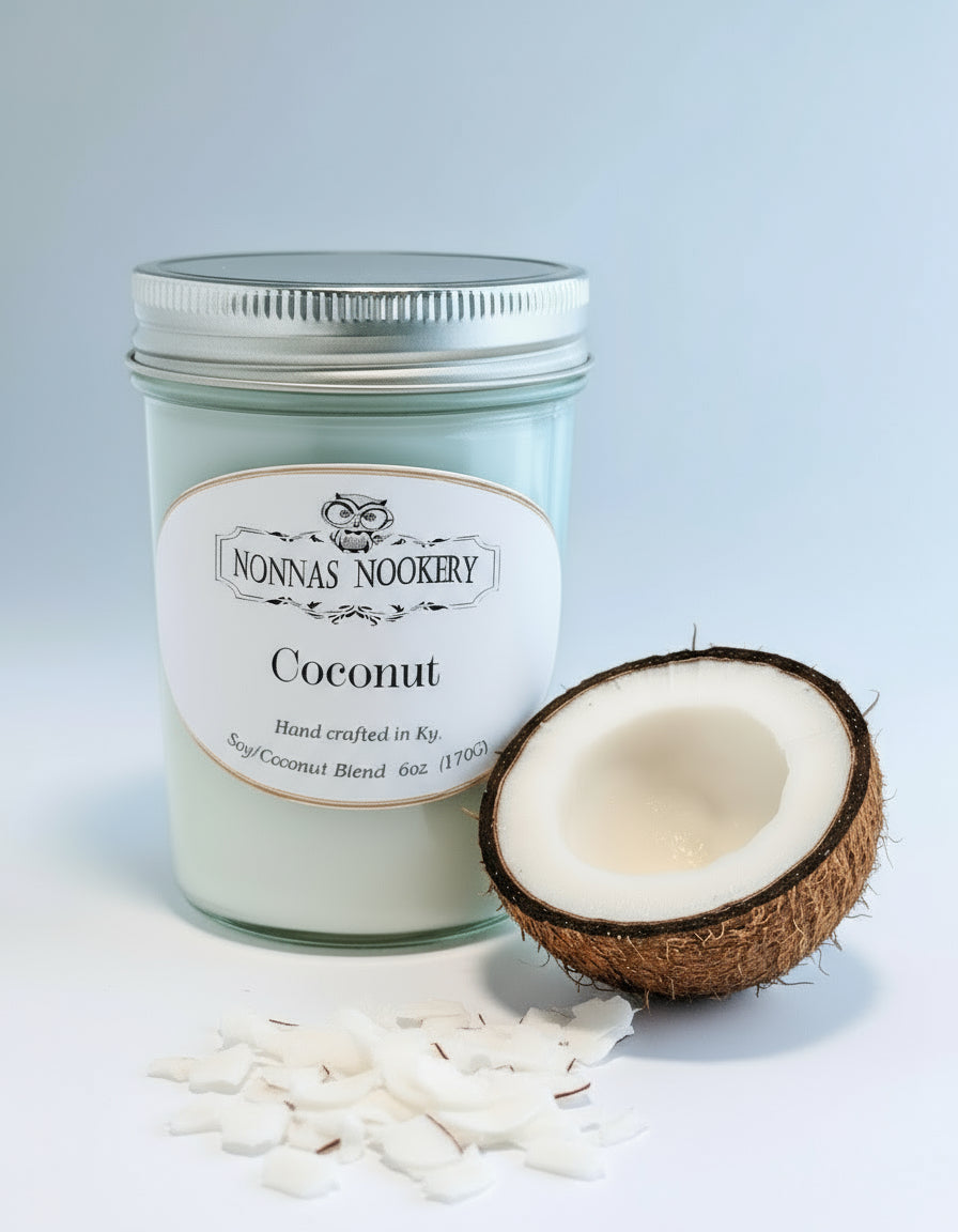 "Coconut"- 8oz. Candle