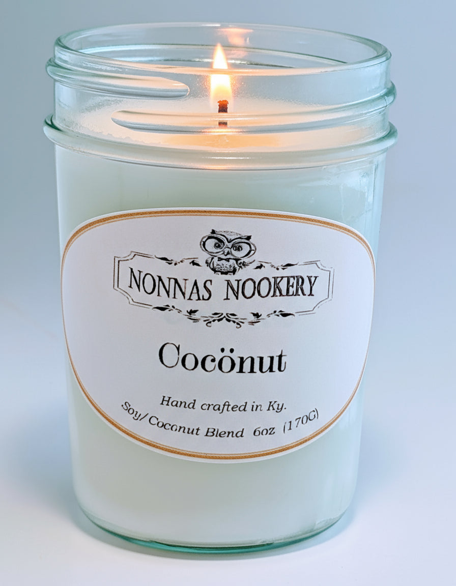 "Coconut"- 8oz. Candle