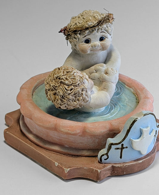 Cherub in Baptismal- Dreamsicles