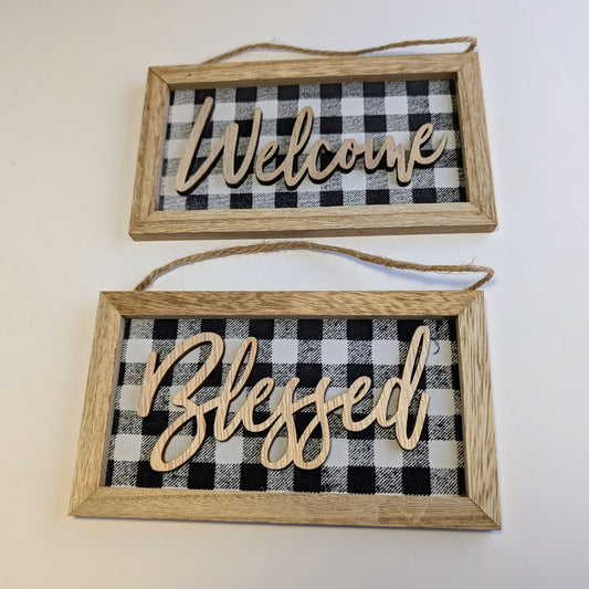 Welcome/ Blessed Picture Set