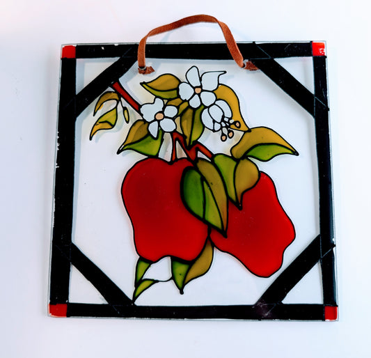 Apples stained glass